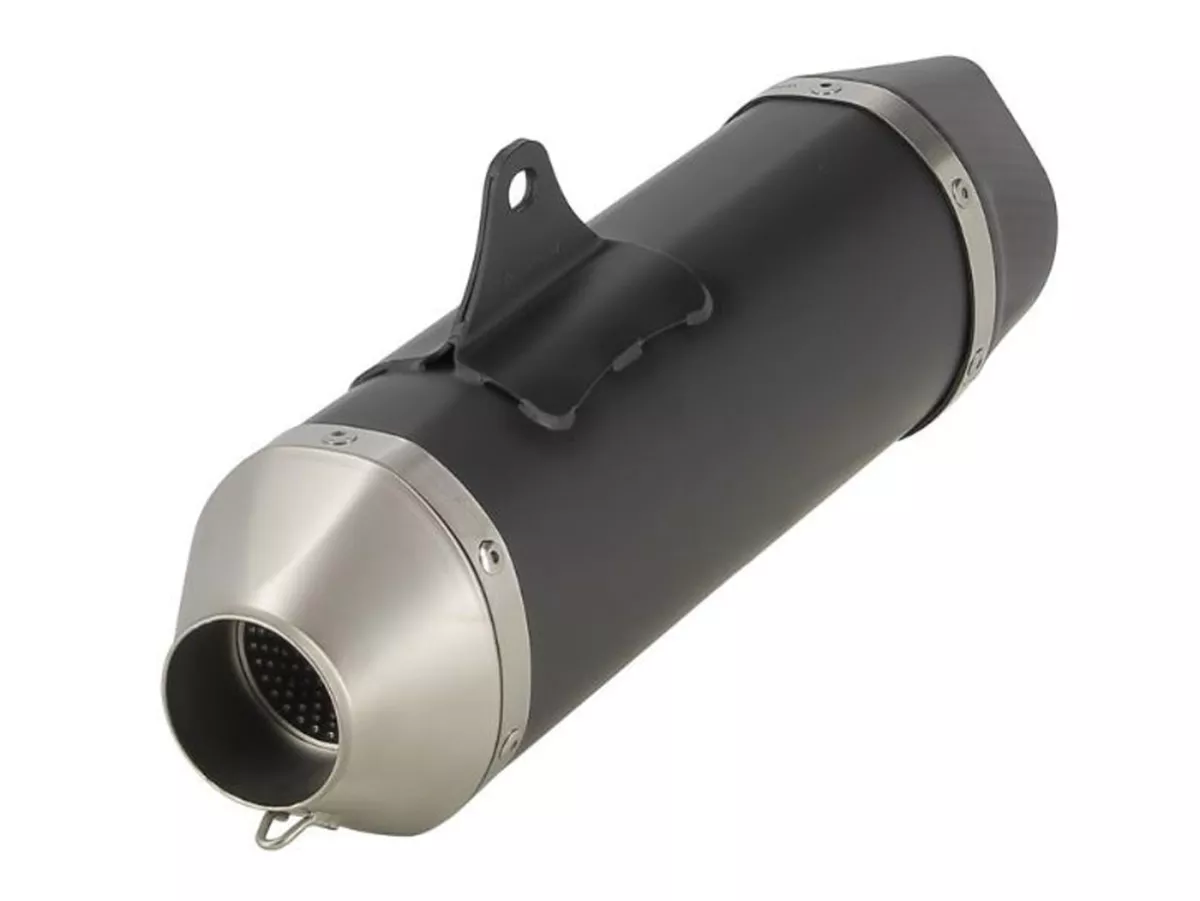 Avgasrör -LEOVINCE Nero- Vespa Primavera 125-150ie 3V iGet (2016-2020, Euro 4), Vespa Sprint 125-150ie 3V iGet (2016-2020, Euro 4) - rostfritt stål svart