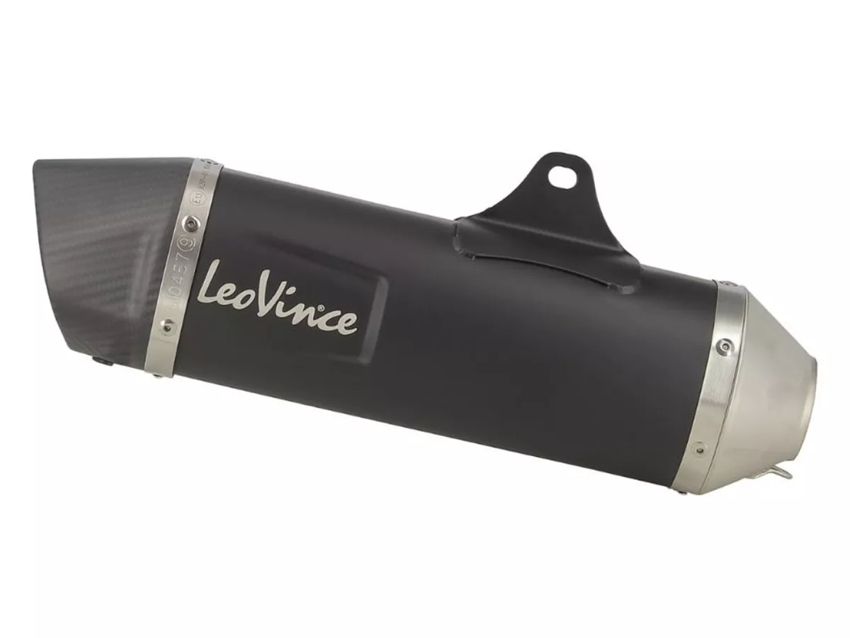 Avgasrör -LEOVINCE Nero- Vespa Primavera 125-150ie 3V iGet (2016-2020, Euro 4), Vespa Sprint 125-150ie 3V iGet (2016-2020, Euro 4) - rostfritt stål svart