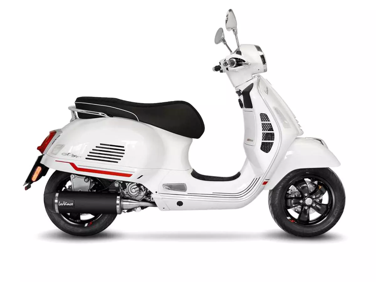 Auspuff -LEOVINCE Nero Komplettanlage- Vespa GTS Super HPE 300 (Euro 5, ZAPMD3100, ZAPMD3101, ZAPMD3101, ZAPMD3103, ZAPMD3104) - Vespa GTV 300ie Keyless HPE ABS (2023, ZAPMD3108)  - Edelstahl schwarz