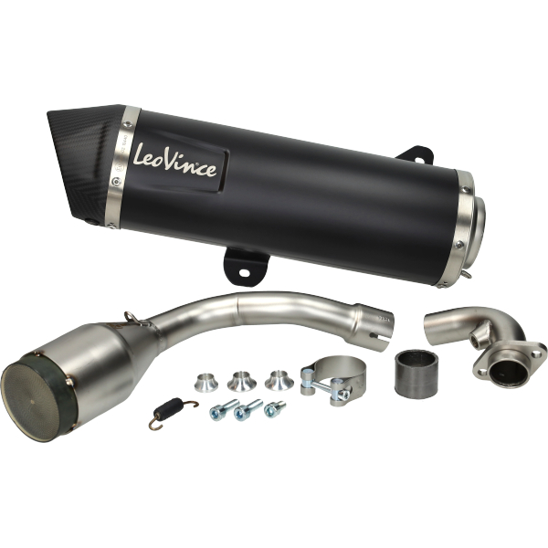 Pot d’échappement -LEOVINCE Nero échappement complet- Vespa GTS Super HPE 300 (Euro 5, ZAPMD3100, ZAPMD3101, ZAPMD3101, ZAPMD3103, ZAPMD3104) - Vespa GTV 300ie Keyless HPE ABS (2023, ZAPMD3108)  - inox noir