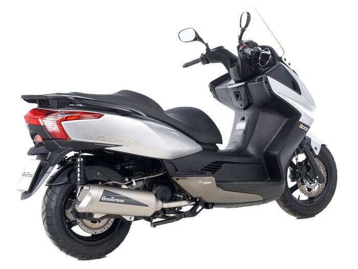 Escape -LEOVINCE Granturismo- Kymco Dink Street 300 i.e. (2009-), Kymco Downtown 300 i.e. (2009-), Kymco Superdink 300 i.e. (2009-) - acero inoxidable