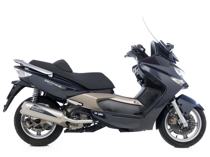 Pot d’échappement -LEOVINCE Granturismo- Kymco Xciting 500 (2005-2006), Kymco Xciting 500 i.e. (2007-) - inox