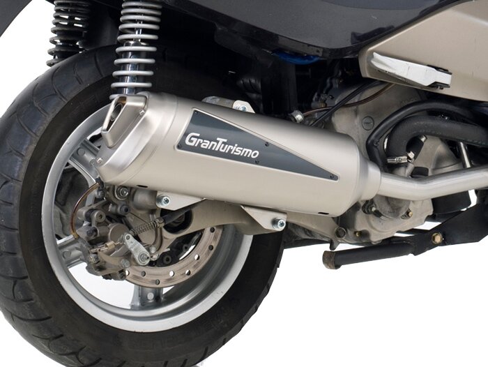 Pot d’échappement -LEOVINCE Granturismo- Kymco Xciting 500 (2005-2006), Kymco Xciting 500 i.e. (2007-) - inox