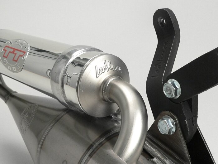 Pot d’échappement -LEOVINCE TT- Peugeot 50cc AC (cylindre horizontal) - Ludix50 ONE AC, Ludix50 2 ONE, Ludix50 2 Trend, New Vivacity 50 (2T)