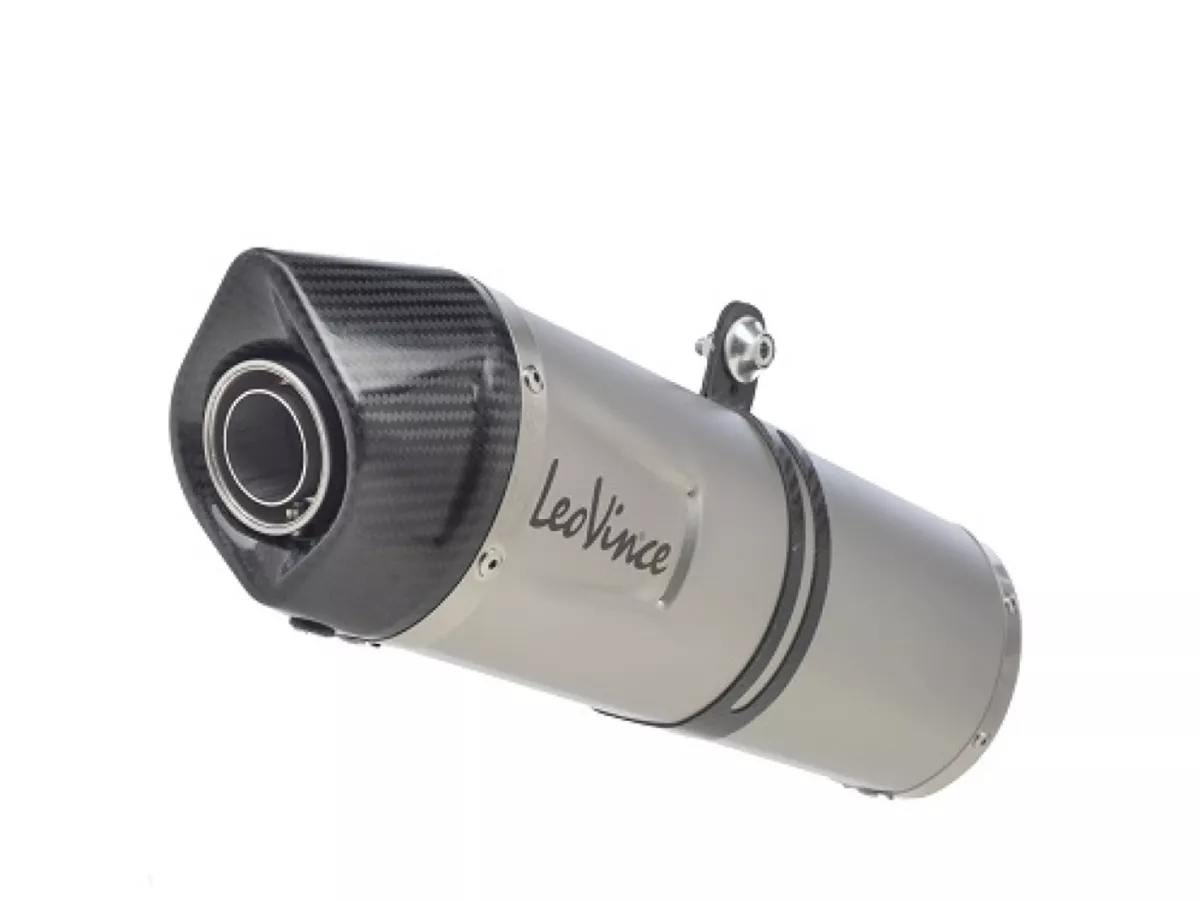 Escape -LEOVINCE SBK One Evo II slip-on Vespa GTS 125-300 ie, Vespa GTV 250-300 ie - acero inoxidable