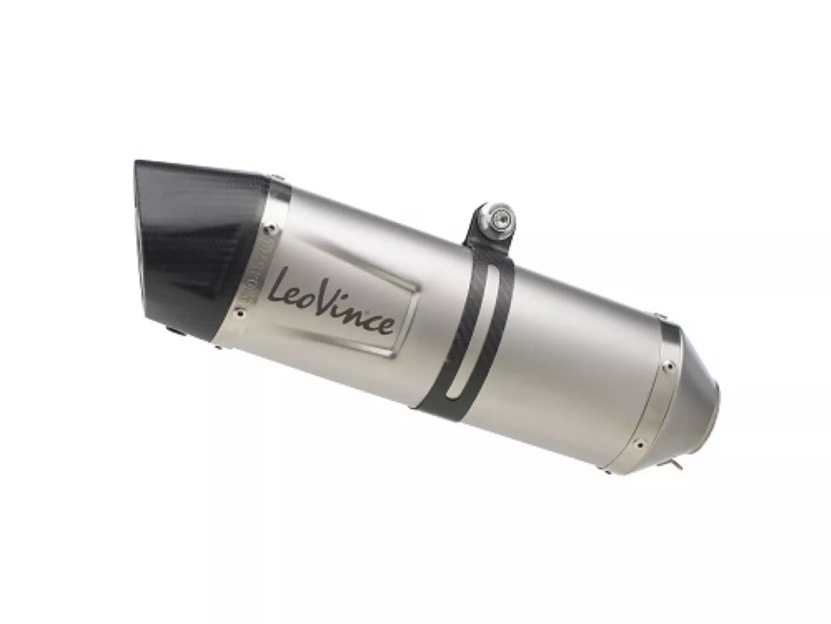 Escape -LEOVINCE SBK One Evo II slip-on Vespa GTS 125-300 ie, Vespa GTV 250-300 ie - acero inoxidable