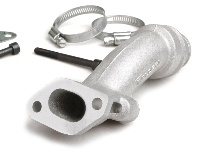 Intake manifold -MALOSSI 2-stud, rotary valve- Vespa V50, PV125 - CS=28.5mm