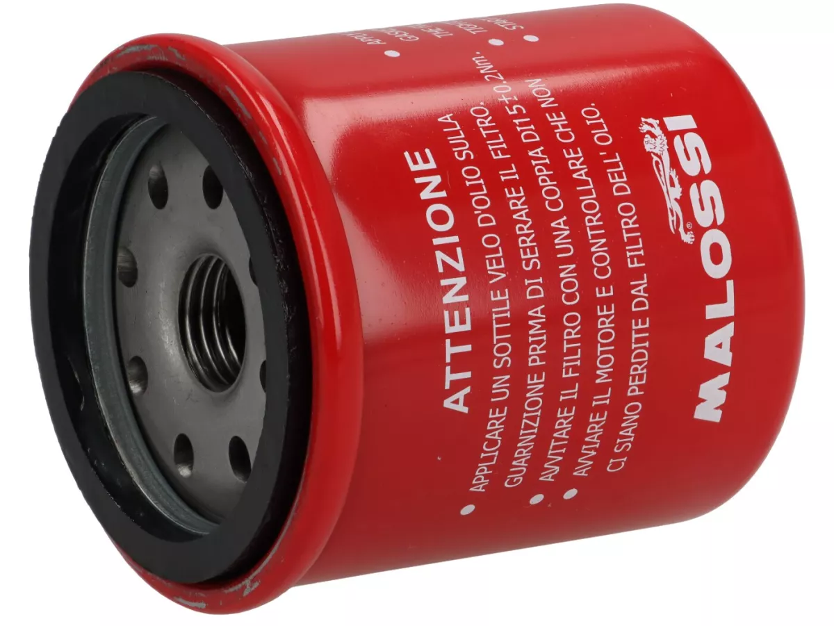 Oljefilter -MALOSSI Red Chilli- Piaggio 125-200 ccm Leader, 250-310 ccm Quasar/HPE, Royal Alloy GP 350, TG 350