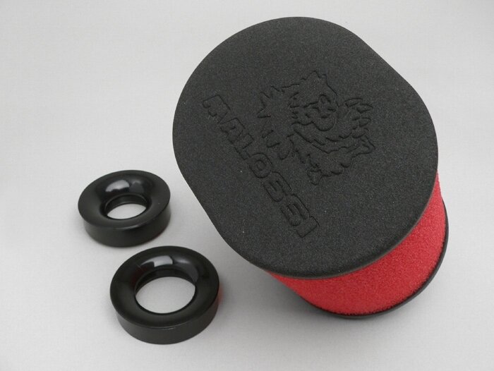 Luchtfilter -MALOSSI E15- recht, aansluitbreedte = 60mm
