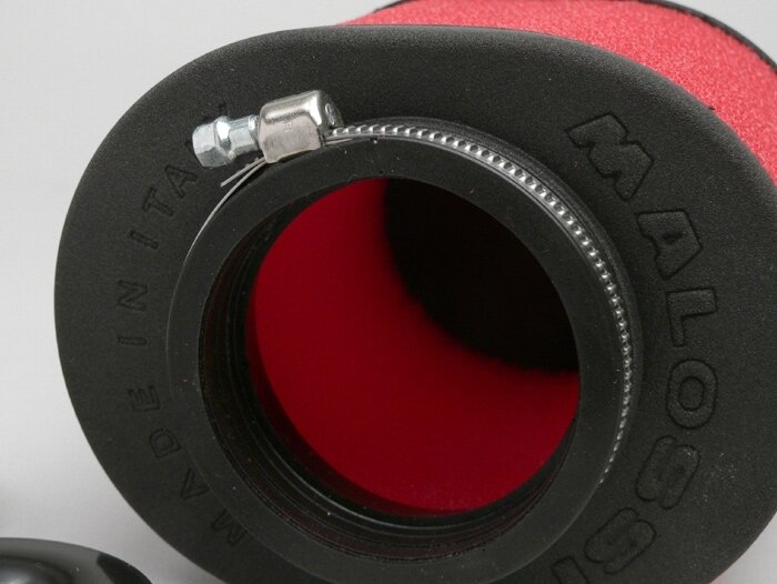 Luchtfilter -MALOSSI E15- recht, aansluitbreedte = 60mm