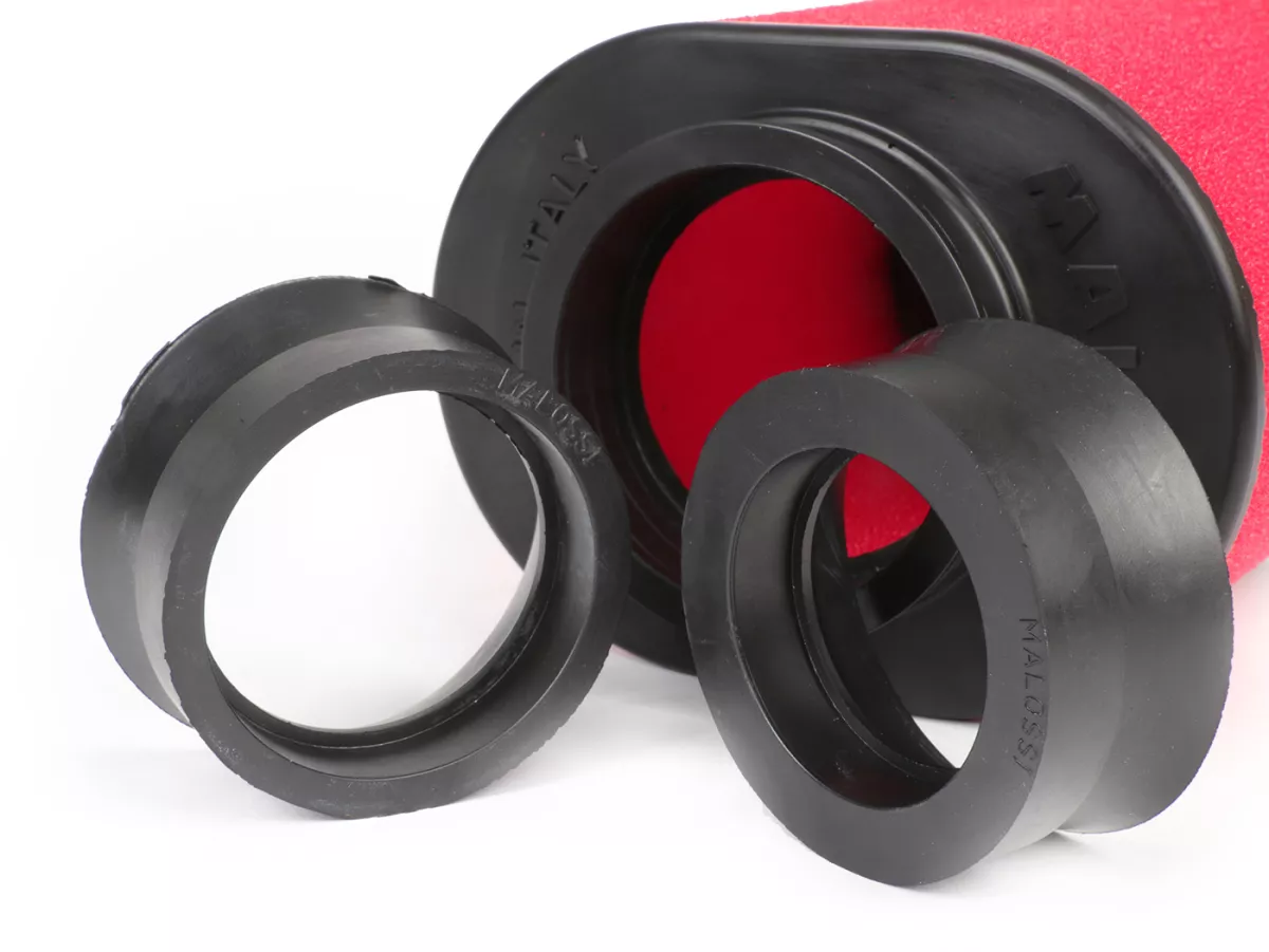Filter udara -MALOSSI E15- lurus, lebar sambungan = Ø 42/50/60 PHBH - MIKUNI - KEIHIN