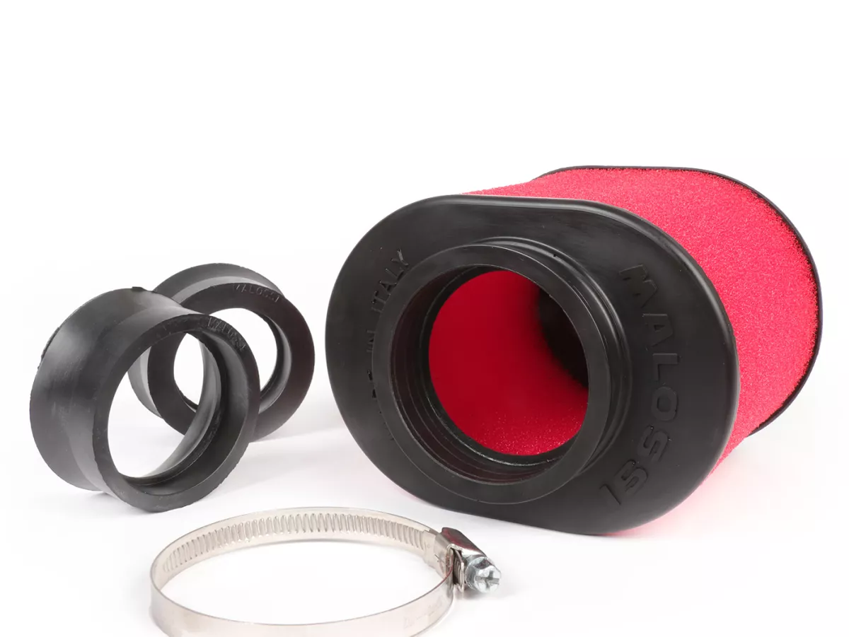 Filter udara -MALOSSI E15- lurus, lebar sambungan = Ø 42/50/60 PHBH - MIKUNI - KEIHIN