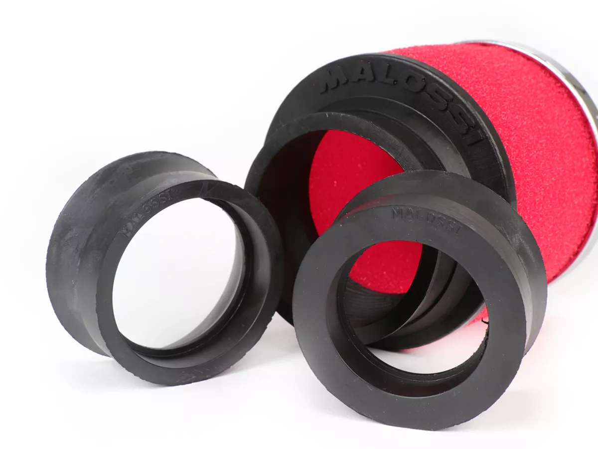 Filtro aria -MALOSSI E13- diritto, larghezza attacco Ø 42/50/60 PHBH - MIKUNI - KEIHIN