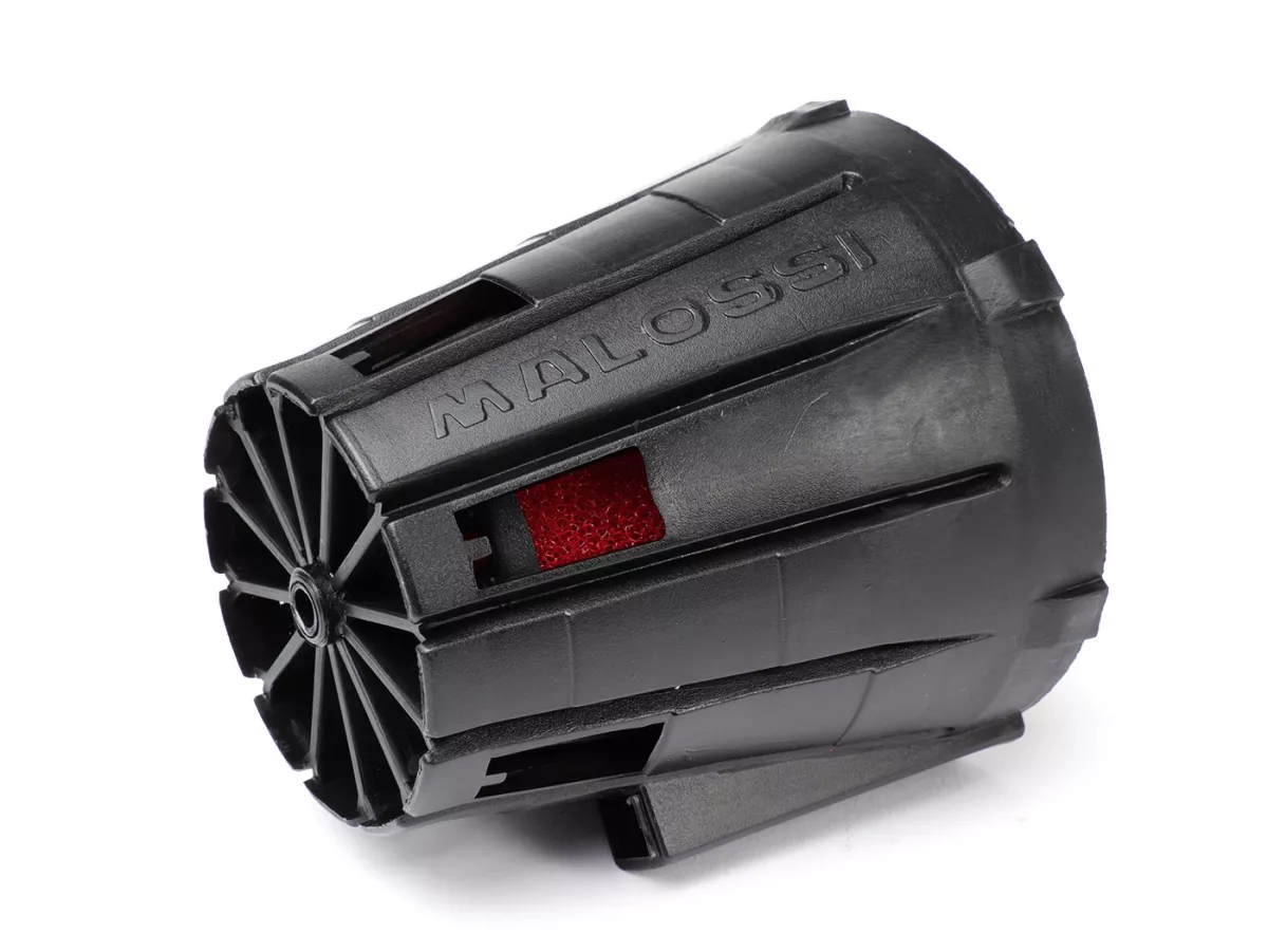 Filtre à air -MALOSSI E5- 0°, Ø connexion=38mm - noir