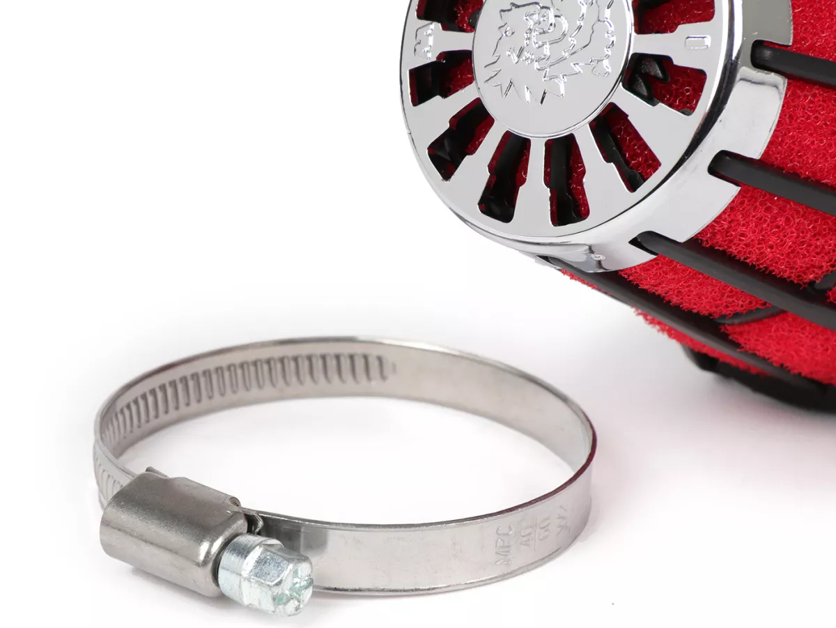 MALOSSI E5 Racing-Luftfilter Für Mikuni 55mm Anschluss – Roter Feuerfester Schaum, Für Tuning & Straße