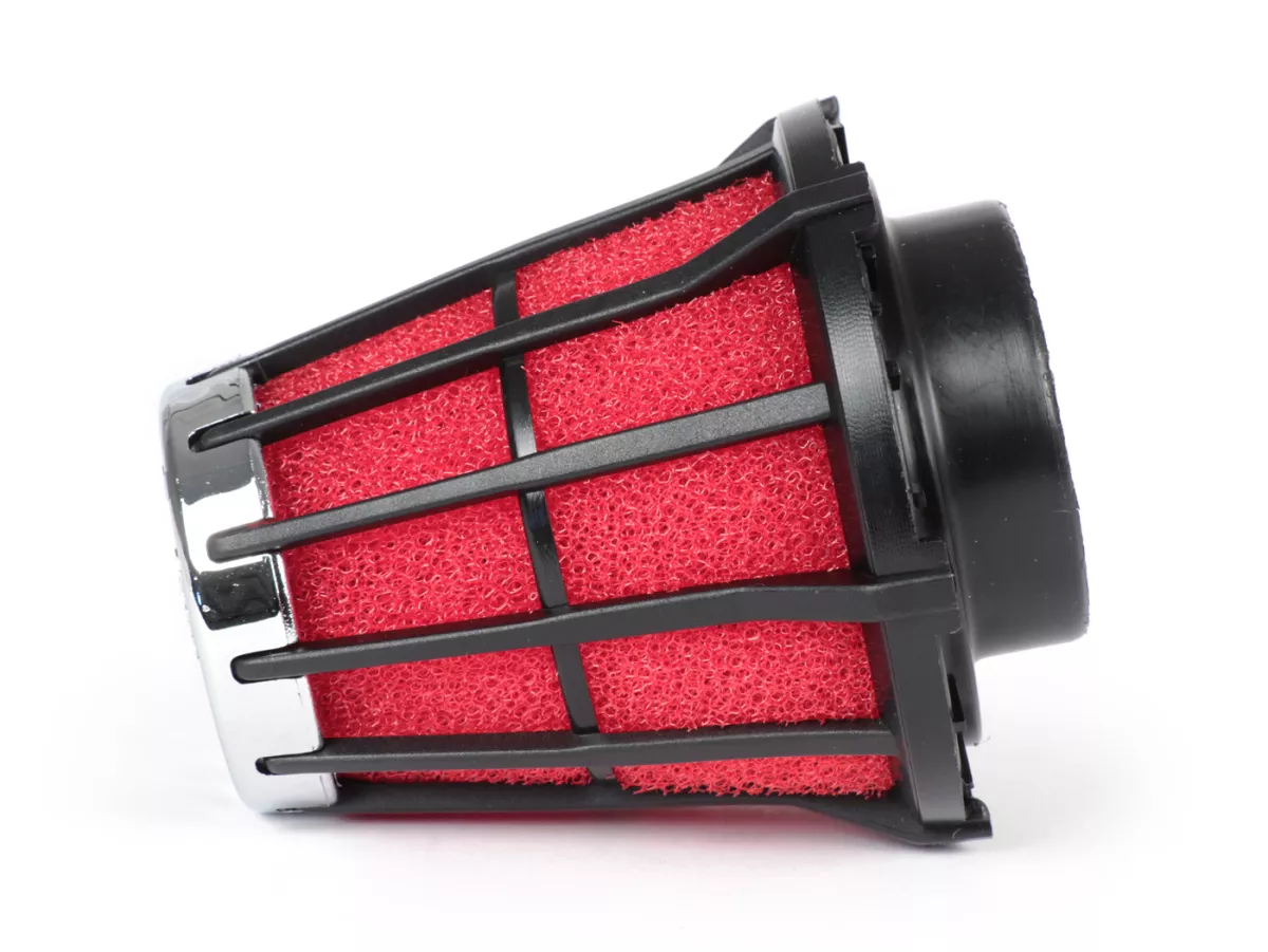 Luftfilter -MALOSSI E5- 0°, anslutningsbredd = 40mm - röd-svart, Mikuni