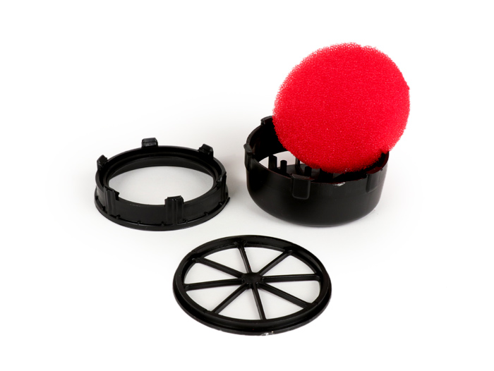 Air filter -MALOSSI- Vespa PV125, ET3 (Dellorto SHBC 19.19 with metal air filter with stud bolt, not suitable for SHBC 19.19E with clamped plastic air filter)
