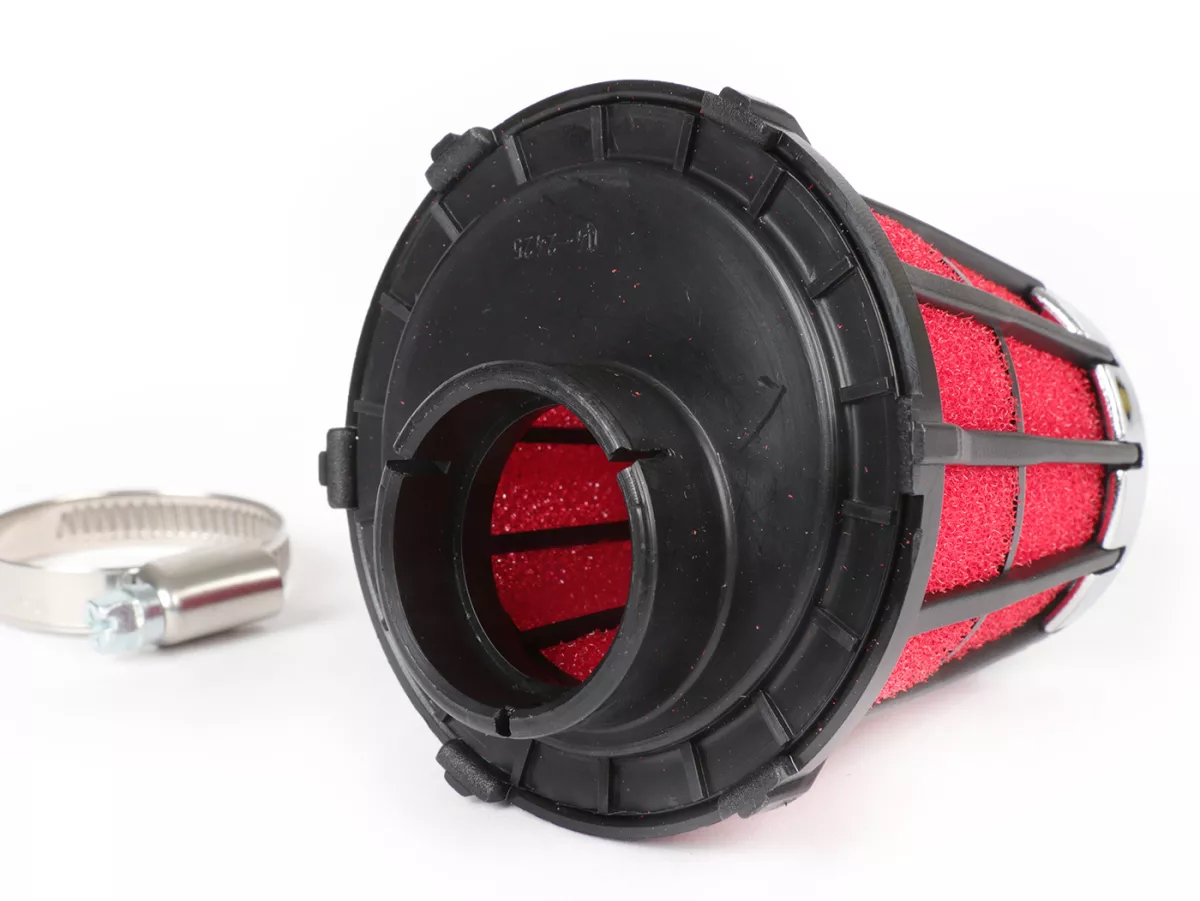 Air filter -MALOSSI E5- 0°, CS= 32x1,25 - red-black, PHBG 15-21