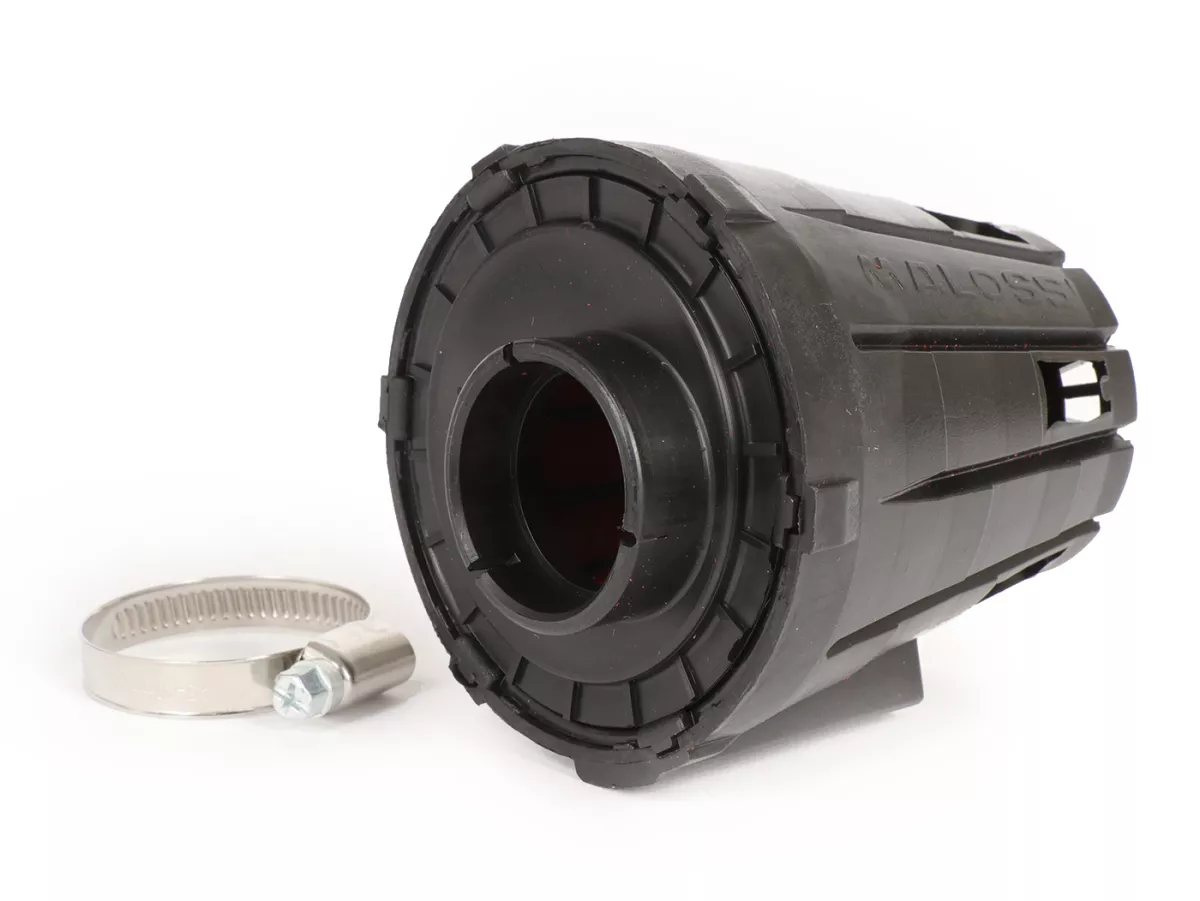 Luftfilter -MALOSSI E5- 0°, anslutningsstorlek = 32x1,25 - Svart, PHBG 15-21