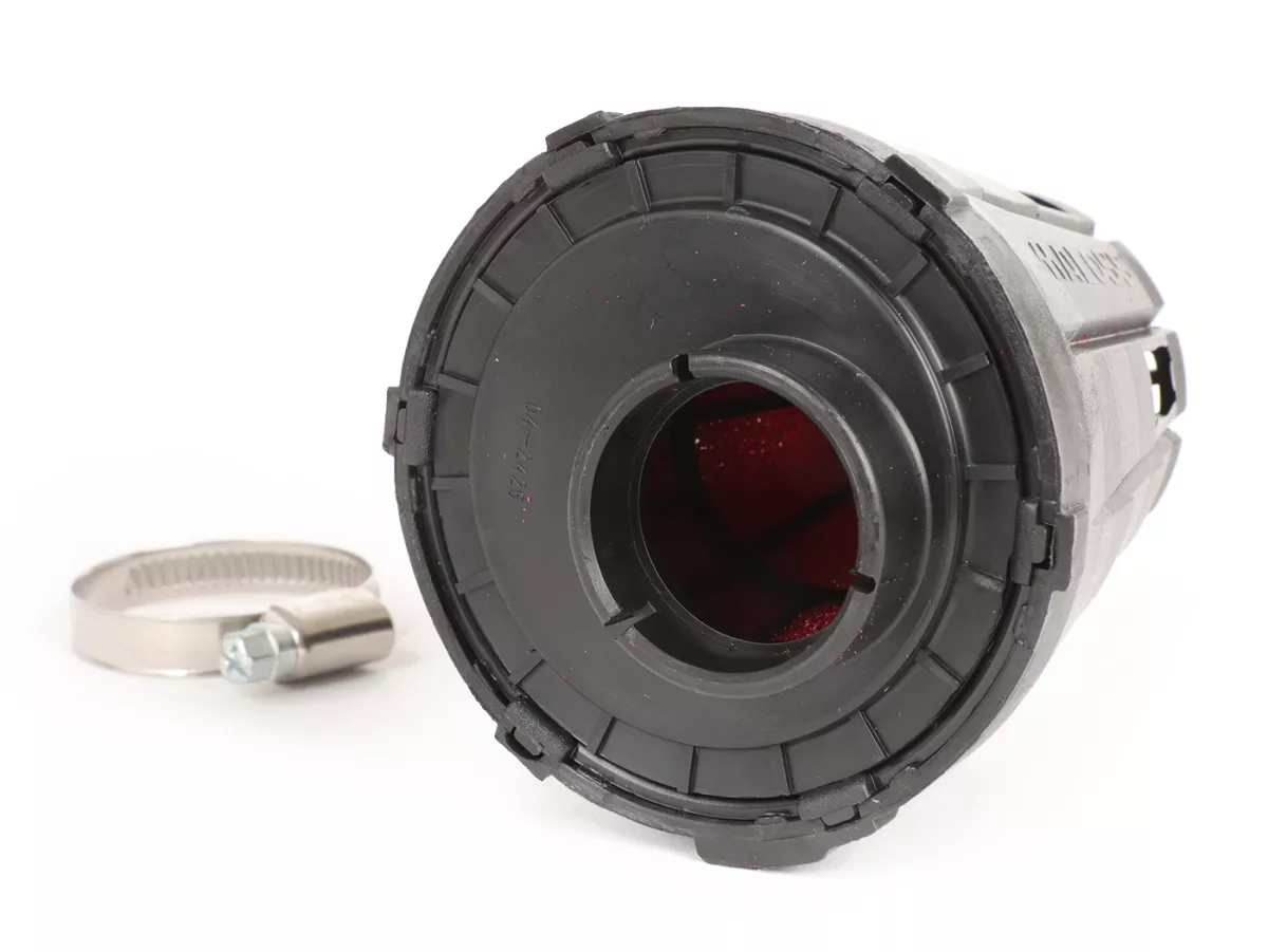 Luftfilter -MALOSSI E5- 0°, anslutningsstorlek = 32x1,25 - Svart, PHBG 15-21