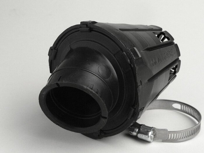 Luftfilter -MALOSSI E5- 30°, anslutningsbredd = 38mm - Svart