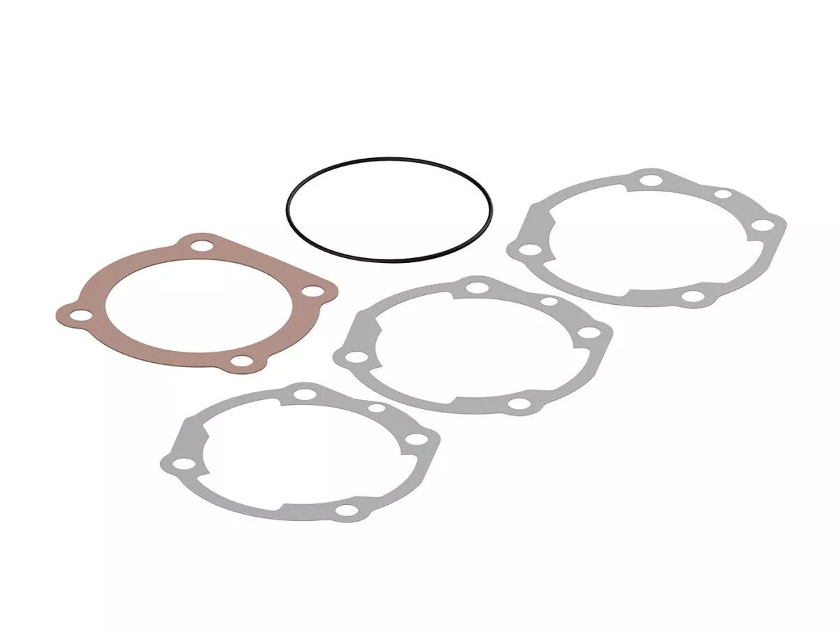 Cylinder gasket set -MALOSSI 210/221 cc SPORT/MHR  Ø=68,5mm - VESPA PX, Cosa 200 - Set consisting of 3 base gaskets, 1x copper head gasket, 1x O-ring gasket for cylinder head