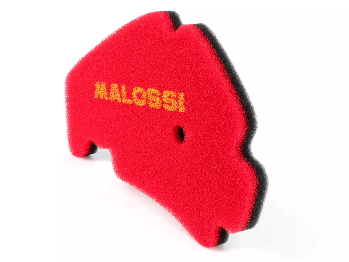 Luftfilterinsats -MALOSSI Double Red Sponge- Piaggio 125 ccm Leader LC från 2006, Piaggio 200 ccm Leader LC från 2006, Piaggio 250 ccm Quasar/HPE, Piaggio 400-500 ccm Master