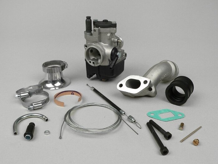 Kit carburador -MALOSSI 2 orificios, 25mm Dellorto PHBL, válvula rotativa- Vespa PK S