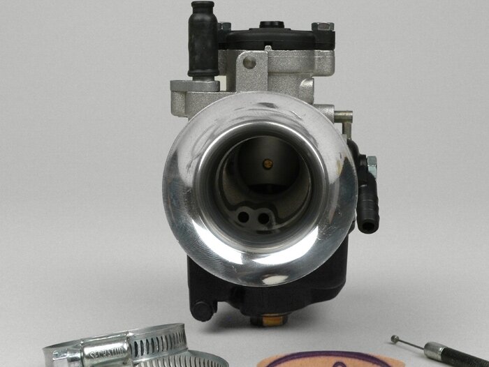 Kit carburador -MALOSSI 2 orificios, 25mm Dellorto PHBL, válvula rotativa- Vespa PK S