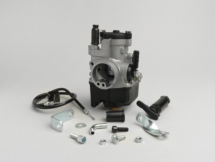 Carburateur kit -MALOSSI 25mm Dellorto PHBL- handmatige choke, Piaggio 125-180 ccm 2-takt - Gilera Runner FX/FXR 125-180, Italjet Dragster 125-180, Piaggio SKR125, SKR150, TPH125, Skipper125, Skipper150, Hexagon LX/LXT 125-180 AW=30mm