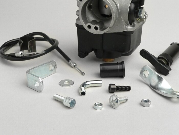 Carburateur kit -MALOSSI 25mm Dellorto PHBL- handmatige choke, Piaggio 125-180 ccm 2-takt - Gilera Runner FX/FXR 125-180, Italjet Dragster 125-180, Piaggio SKR125, SKR150, TPH125, Skipper125, Skipper150, Hexagon LX/LXT 125-180 AW=30mm