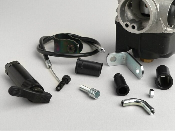 Carburateur kit -MALOSSI 25mm Dellorto PHBL- handmatige choke, Piaggio Hexagon 125-180 ccm 2-takt - AW=30mm