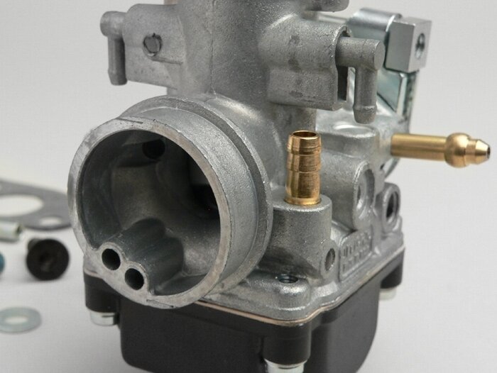 Kit karburator -MALOSSI 19mm Dellorto PHBG AS- Morini 50 ccm (tipe Aprilia/Suzuki) - SUZUKI ESTILETE, SUZUKI KATANA50, ZILION 99, APRILIA MOJITO 50, SR50 (mesin Morini)