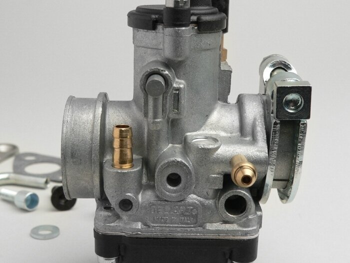 Kit karburator -MALOSSI 19mm Dellorto PHBG AS- Morini 50 ccm (tipe Aprilia/Suzuki) - SUZUKI ESTILETE, SUZUKI KATANA50, ZILION 99, APRILIA MOJITO 50, SR50 (mesin Morini)
