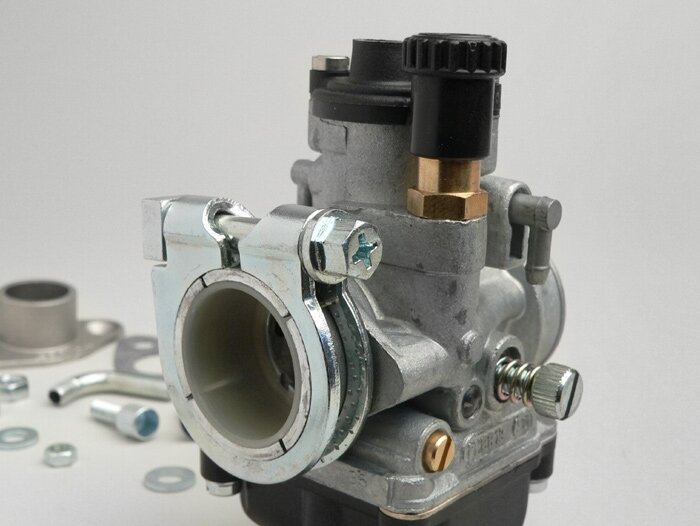 Kit karburator -MALOSSI 19mm Dellorto PHBG AS- Morini 50 ccm (tipe Aprilia/Suzuki) - SUZUKI ESTILETE, SUZUKI KATANA50, ZILION 99, APRILIA MOJITO 50, SR50 (mesin Morini)