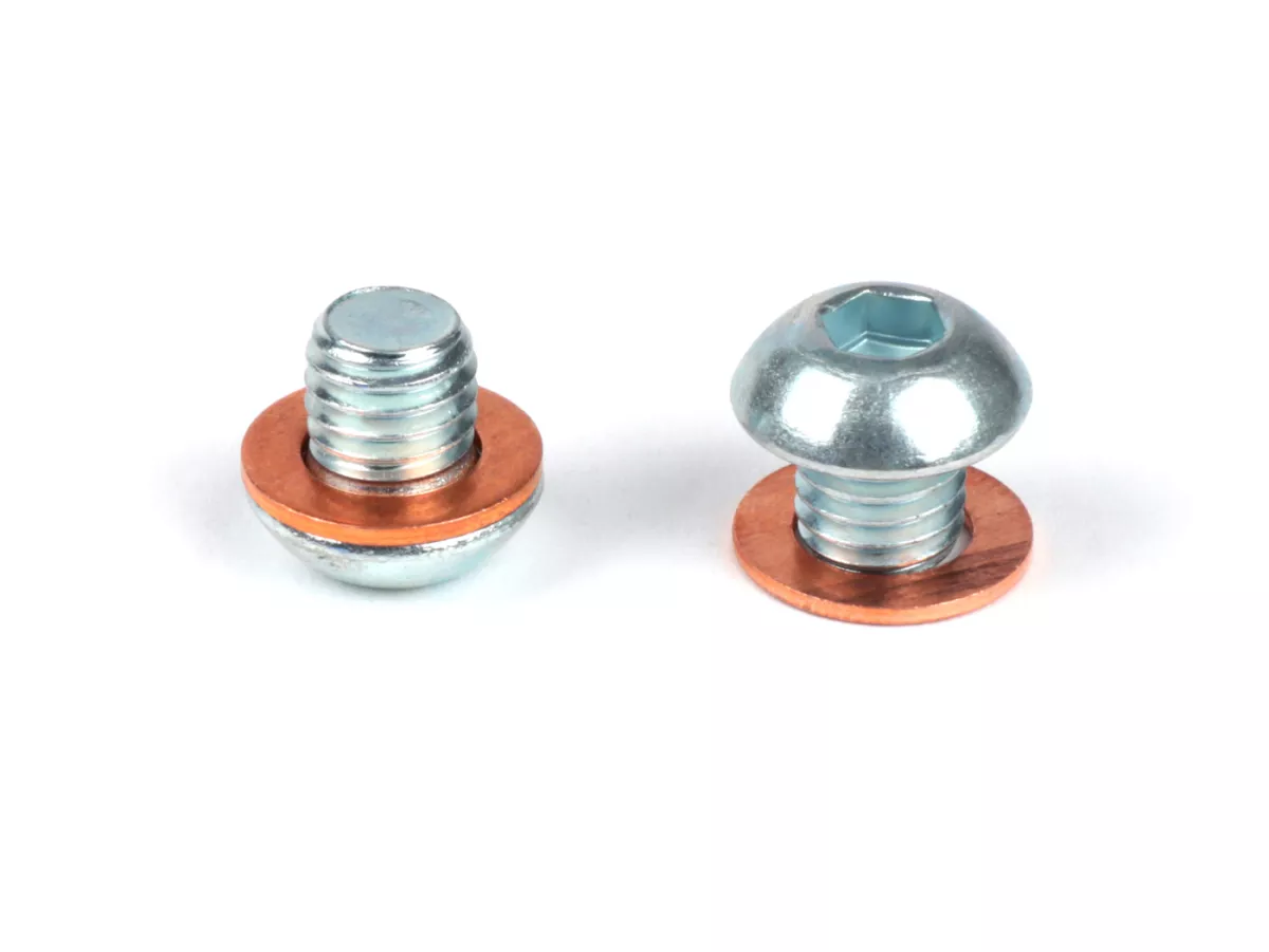 Oil drain plug set incl. gaskets for engine case -MALOSSI V-One/VR-One- Vespa PX