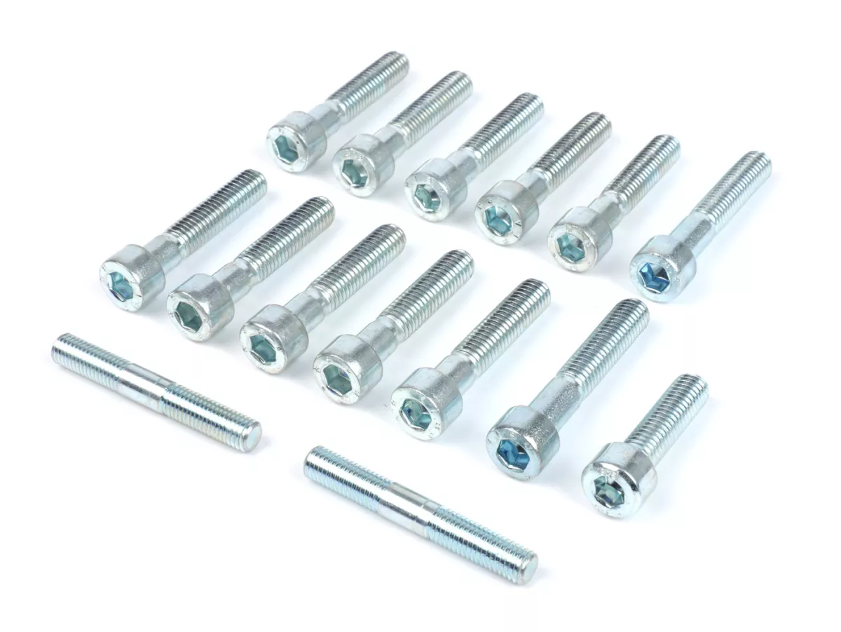 Engine bolt set for engine housing -MALOSSI V-One/VR-One- Vespa PX