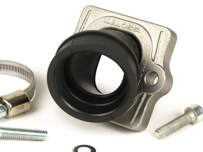 Inlaatspruitstuk -MALOSSI MHR + FKM- Piaggio 2-takt - AW=Ø34mm (carburateur Ø28-30mm - PHBH, VHSH, PWK28, TMX30, Smartcarb 26-28)