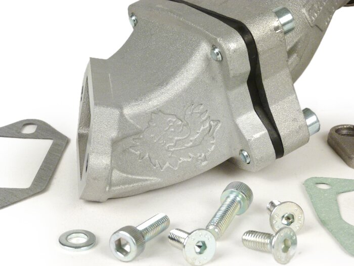 Colector de admisión - Colector de admisión de membrana -MALOSSI 136 ccm MHR Aluminio- Vespa V50, V90, SS50, SS90, PV125, ET3 - AW=35mm, paso=Ø30mm
