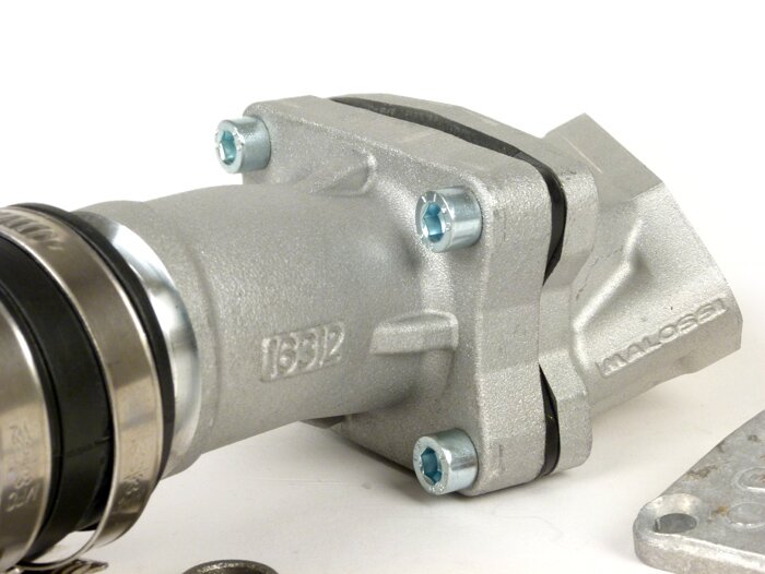 Colector de admisión - Colector de admisión de membrana -MALOSSI 136 ccm MHR Aluminio- Vespa V50, V90, SS50, SS90, PV125, ET3 - AW=35mm, paso=Ø30mm