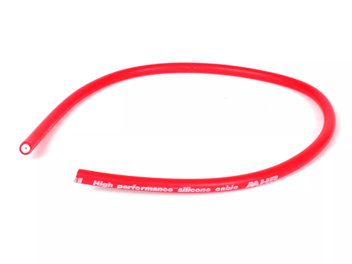 Ontstekingskabel -MALOSSI- silicone, 45cm, Ø 7 mm, rood
