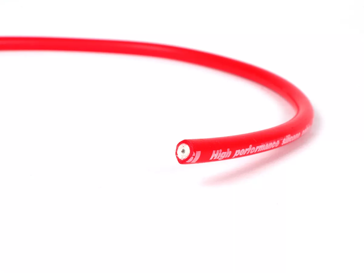Ontstekingskabel -MALOSSI- silicone, 45cm, Ø 7 mm, rood