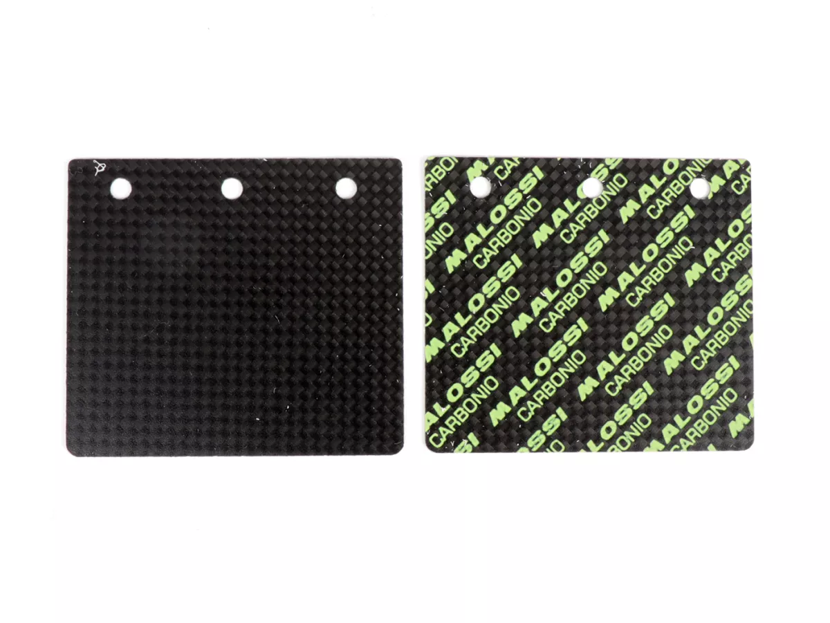 Clapets -MALOSSI MHR VL19 pour carter moteur VR-ONE- Vespa Largeframe - Carbone 0,35mm