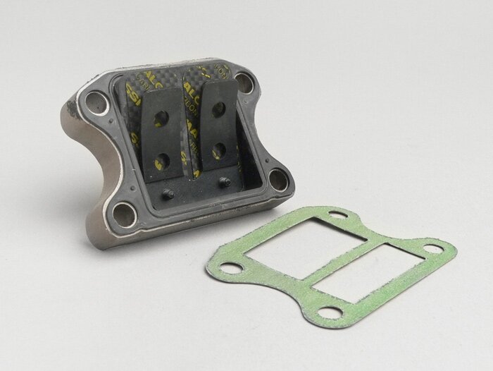 Bloque de diafragma -MALOSSI MHR-Réplica- Peugeot 50 cc (vertical) - SPEEDFIGHT1 50 cc LC, SPEEDFIGHT2 50 cc LC, XFIGHT 50, SPEEDFIGHT1 50 cc AC, SPEEDFIGHT2 50 cc AC, TKR50, TREKKER50, VIVACITY50, ELYSEO50, SQUAB50, SV50, ZENITH50, BUXY50, ELYSTAR50, LOO