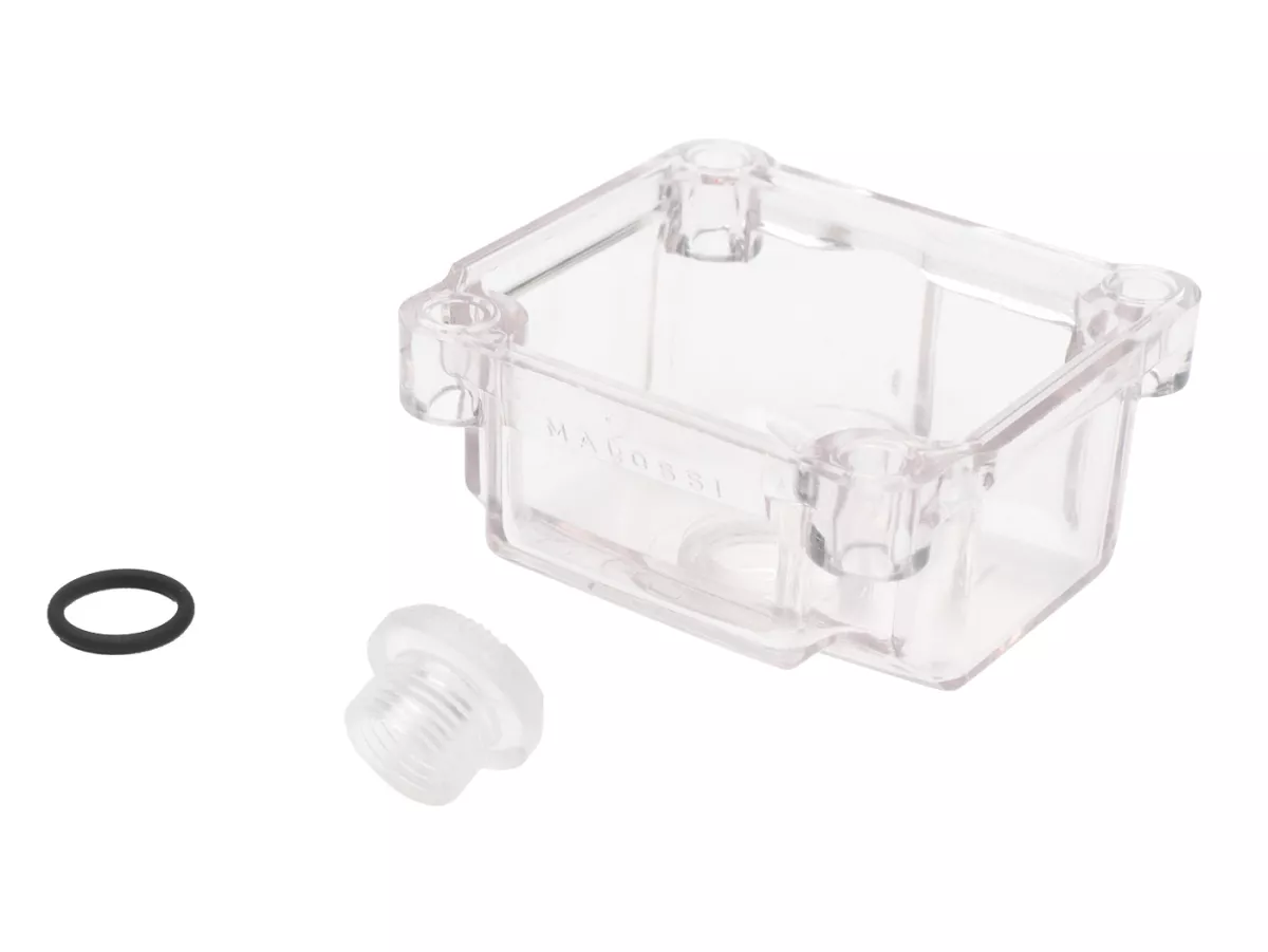Float chamber -MALOSSI- PHBG15-21 - transparent with main jet screw