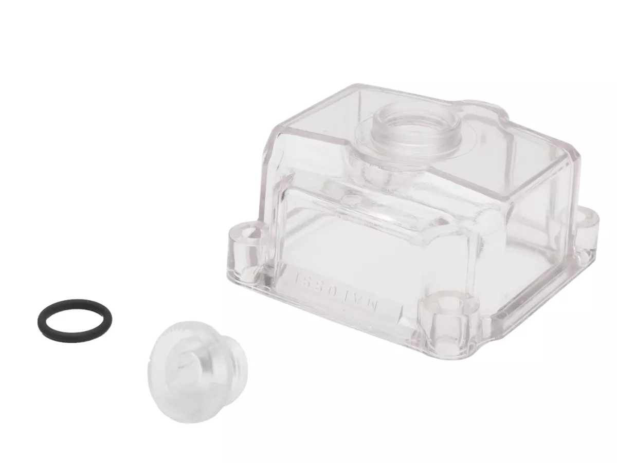 Float chamber -MALOSSI- PHBG15-21 - transparent with main jet screw