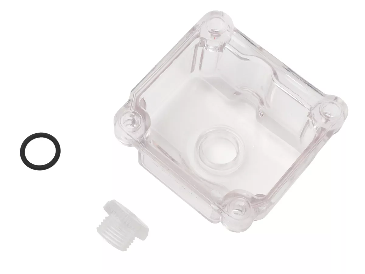 Float chamber -MALOSSI- PHBG15-21 - transparent with main jet screw