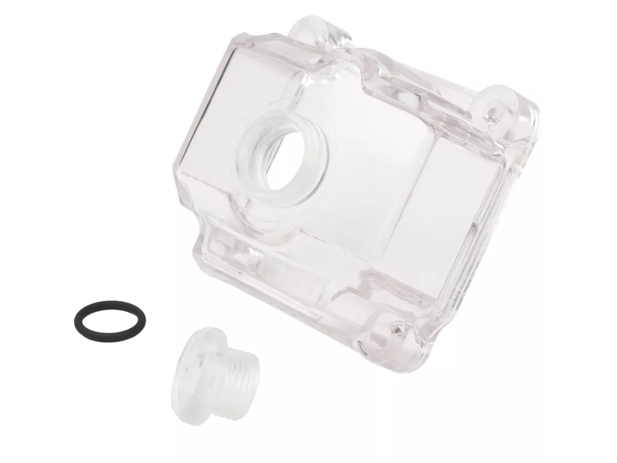 Float chamber -MALOSSI- PHBG15-21 - transparent with main jet screw