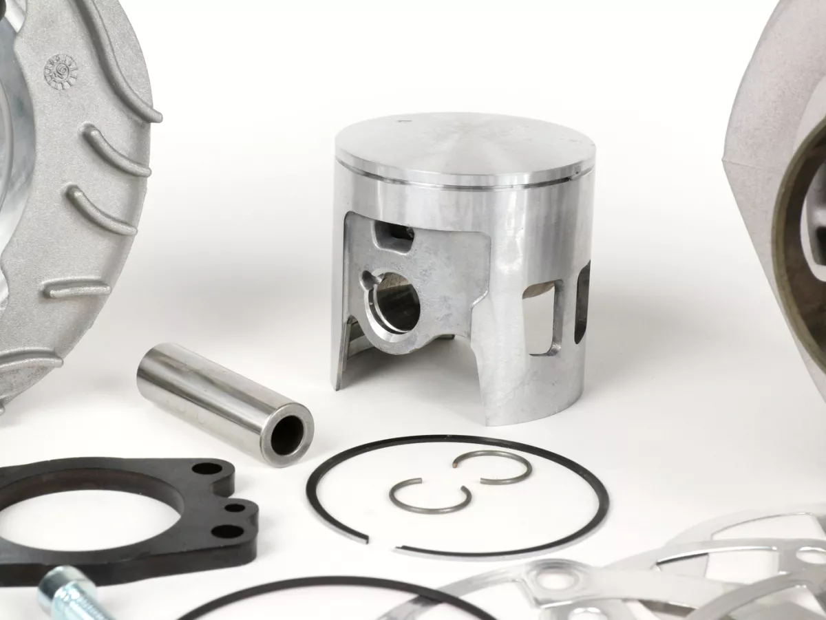 Cylinder -MALOSSI MHR alloy 177 cc 3 Ports, 57mm stroke, double exhaust port- Vespa P125-150