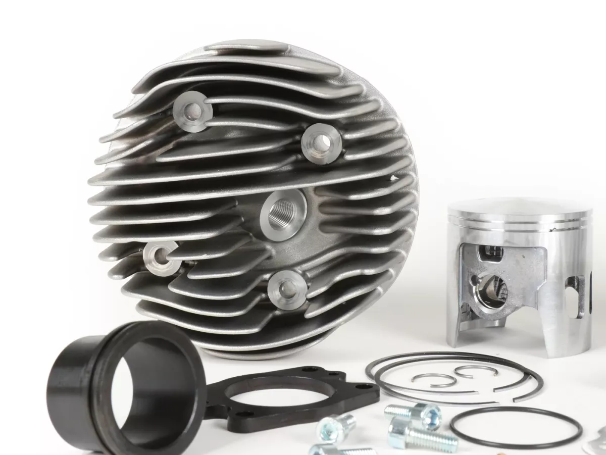 Cylinder -MALOSSI SPORT alloy 177cc 3 transfer ports, 57mm stroke, single exhaust port- Vespa PX125, PX150, Cosa125, Cosa150, LML Star 125/150, Stella 125/150